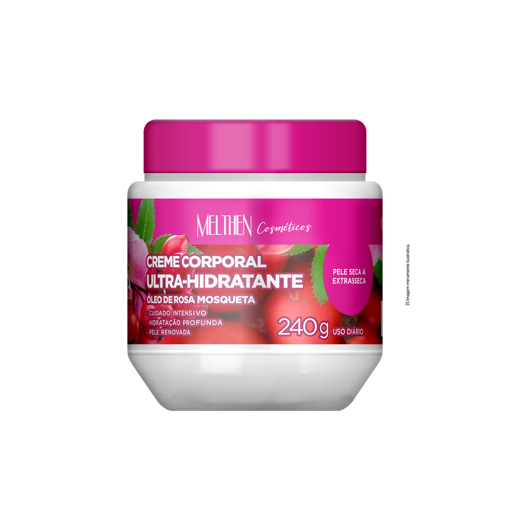 CREME ULTRA-HIDRATANTE CORPORAL (ROSA MOSQUETA) 240g MELTHEN