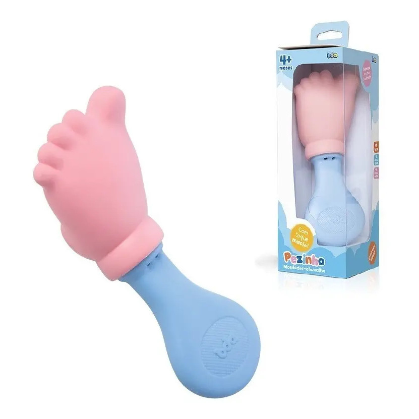 Mordedor Pezinho Com Chocalho Bda +4 Meses 3044 Toyster