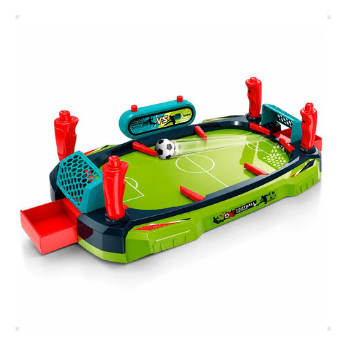 Brinquedo Jogo de Futebol De Mesa Portatil Com Lançador Brinquedo Infantil Adulto