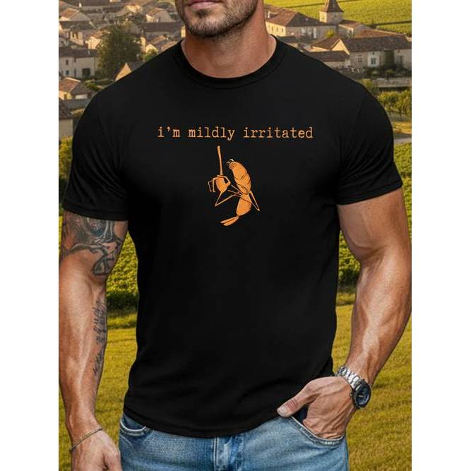 Camiseta I'm A Little Angry Marcus Worm Brain Rot Robert Helps Ugly Confortável Estiloso Moderno Masculino Casual