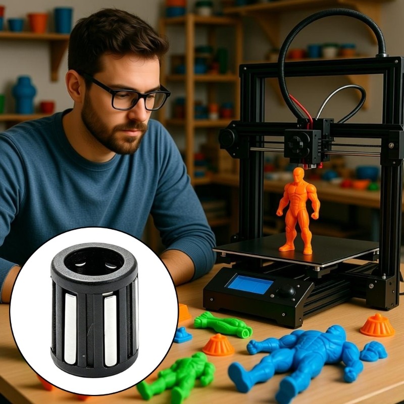 Gaiola De Rolamento De Rolo De Agulha De Plástico ABS zzz Para Operação Suave Da Extrusora BMGs Em Impressão 3D