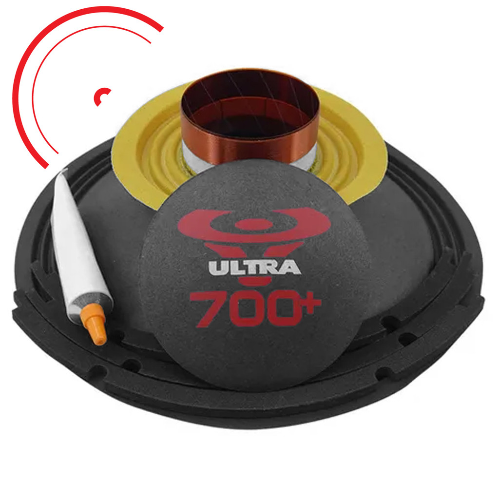 Kit Reparo Falante Ultravox Ultra 700+ 12 Polegadas 4 8 Ohms Preto