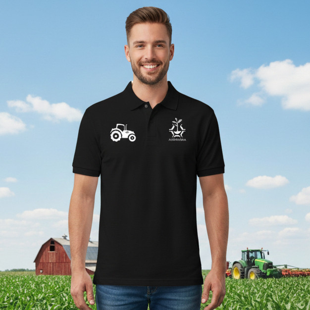 Camiseta Blusa  Agronomia e Trator Top Camisa Gola Polo Masculina