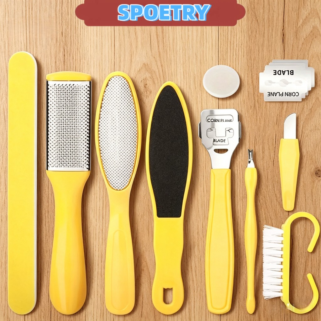 Kit Pedicure Profissional 10 em 1 Aço Inoxidável