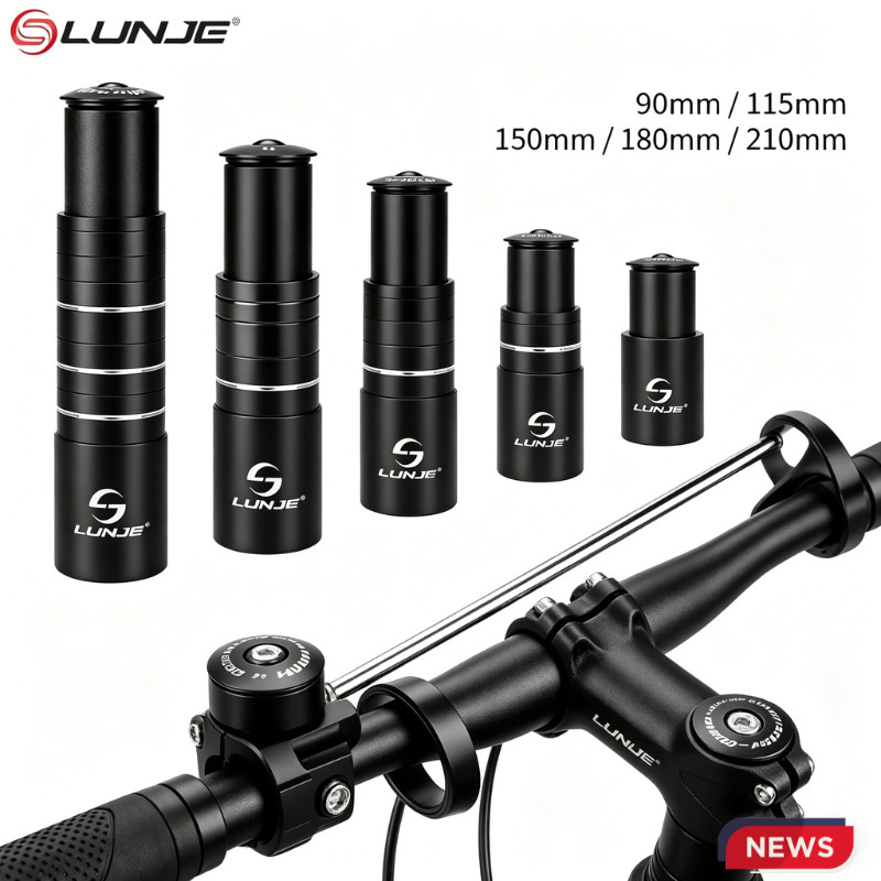 Alongador de Altura de Guidão Bike Ahead Set, Extensor Prolongador 28.6mm 90mm para Mountain Bike
