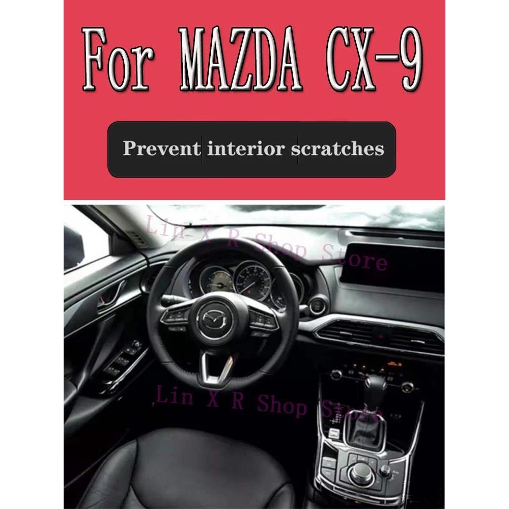Para MAZDA CX-9 CX9 2017-2021 Navegação Do Painel De Engrenagens Película Protetora De Tela Interna Automotiva TPU Adesi