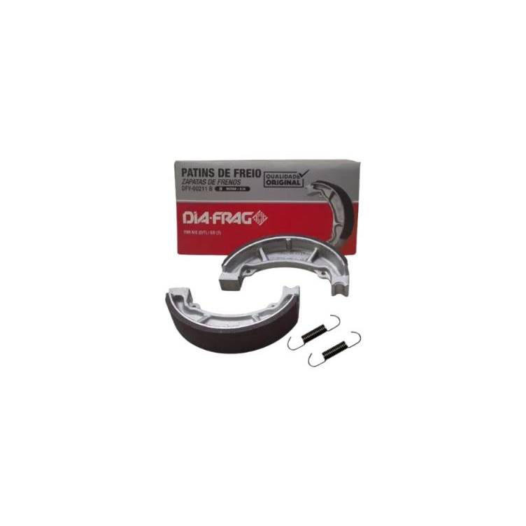 Patim de Freio Dianteiro Traseiro Diafrag YBR Factor Fazer XTZ Sob Medida 0,50mm DFY00211B Diafrag