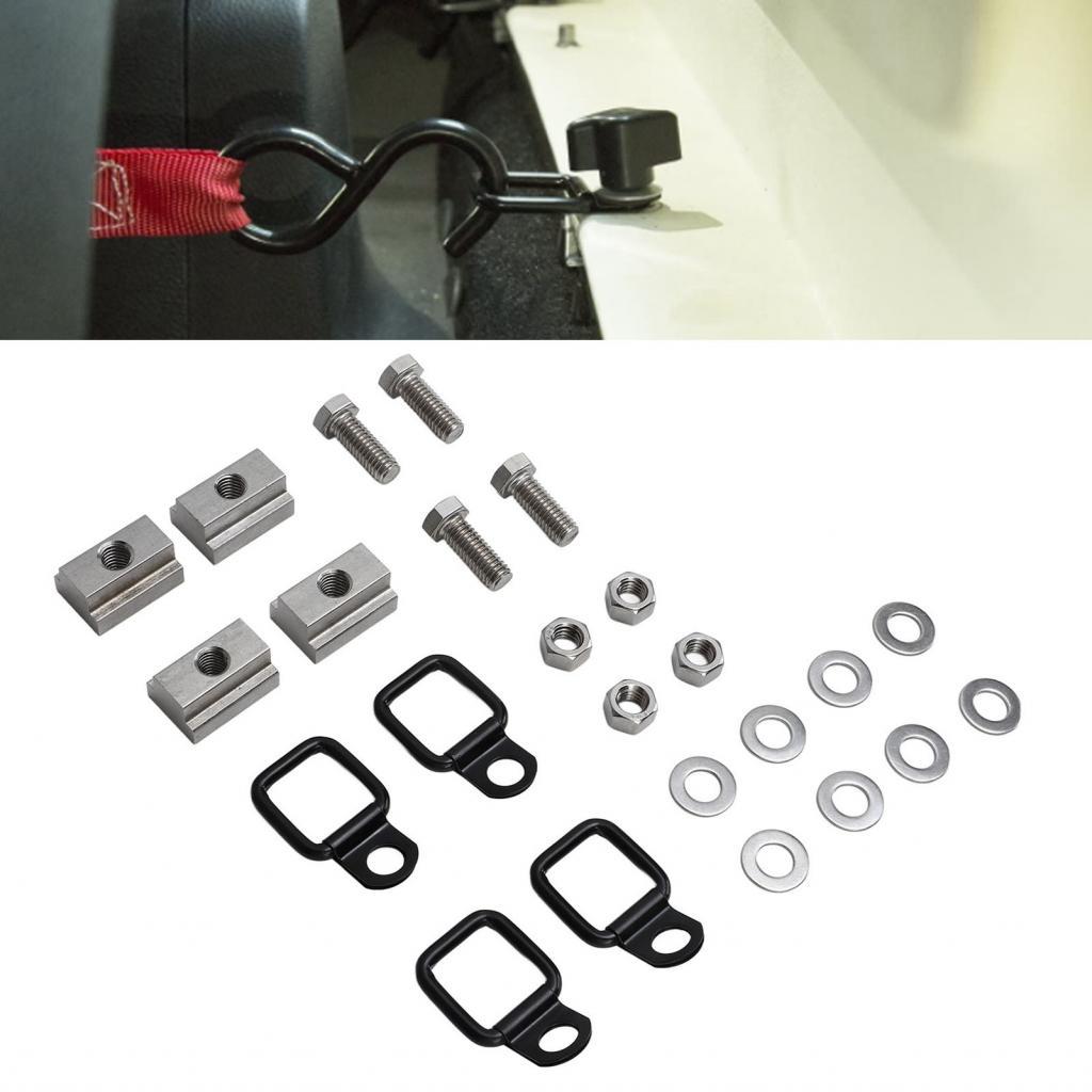 Conjunto de porcas de grampo para trilhos de caminhão, à prova de deformação, anéis de âncoras para amarração