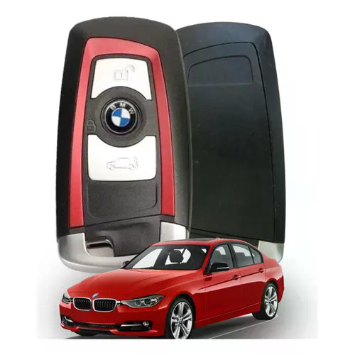 Chave Bmw Presença 320i 328 120 2014 2015 2016 2017 Completa com chip e placa