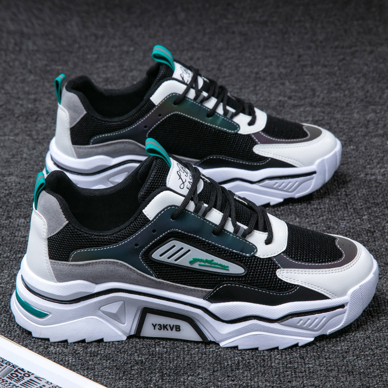 Sapatos masculinos 2025 novo estilo verão All-Match pai sapatos masculinos sapatos esportivos casuais adolescentes tênis