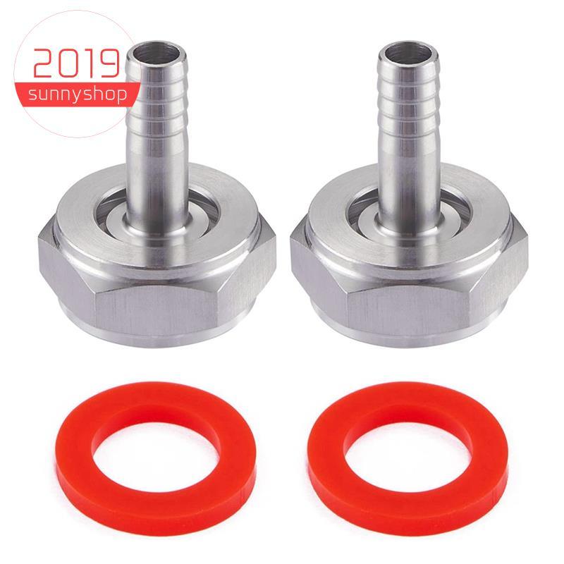 [Bestseller S] 2 Peças De Encaixe De Acoplador De Barril De Cerveja De Aço Inoxidável , Kit De Conector De Linha , Porca