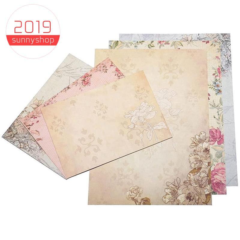 [Bestseller S] 30 Unidades De Papelaria Vintage Floral Para Escrita Conjuntos De Envelopes Correspondentes Letras De À M