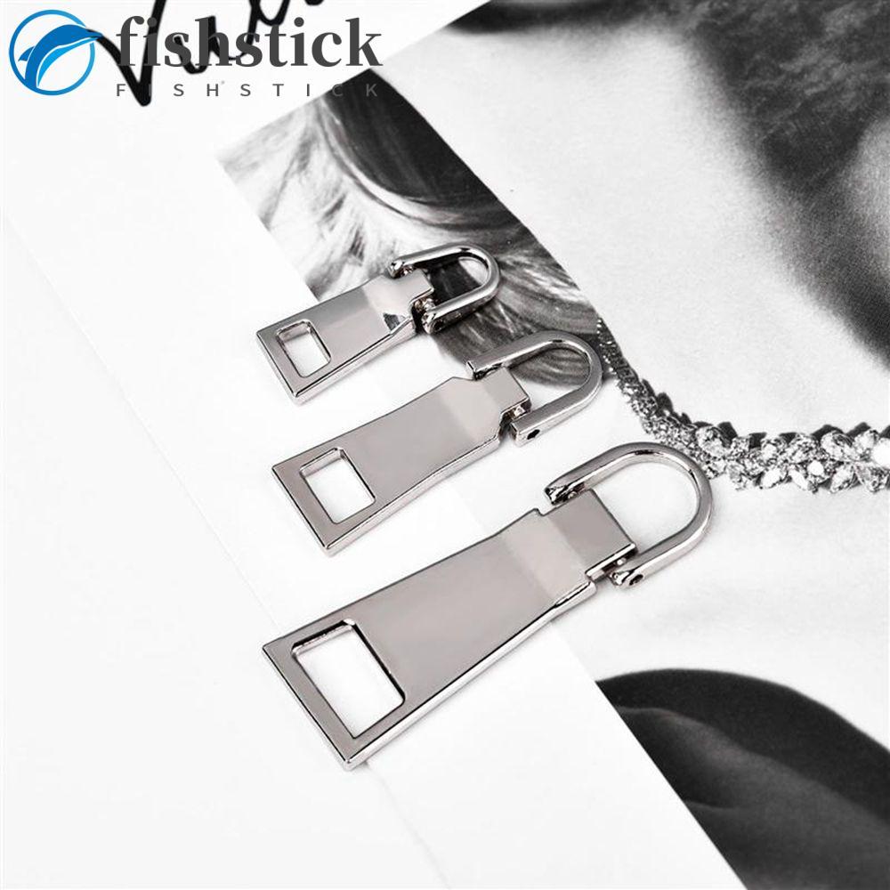 Cabeça De Zíper FISHSTICKA Para Mochila , Aba De Casaco , Metal Universal 8 # 5 3 1 Peça , Controles Deslizantes Com
