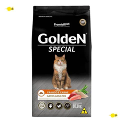 Ração Golden Special para Gatos Adultos Sabor Frango e Carne 10.1kg