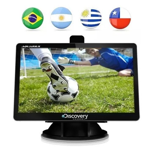 Vehicle_gps Portátil Aquarius Discovery 4.3 Com Tv Digital Preto América Do Sul