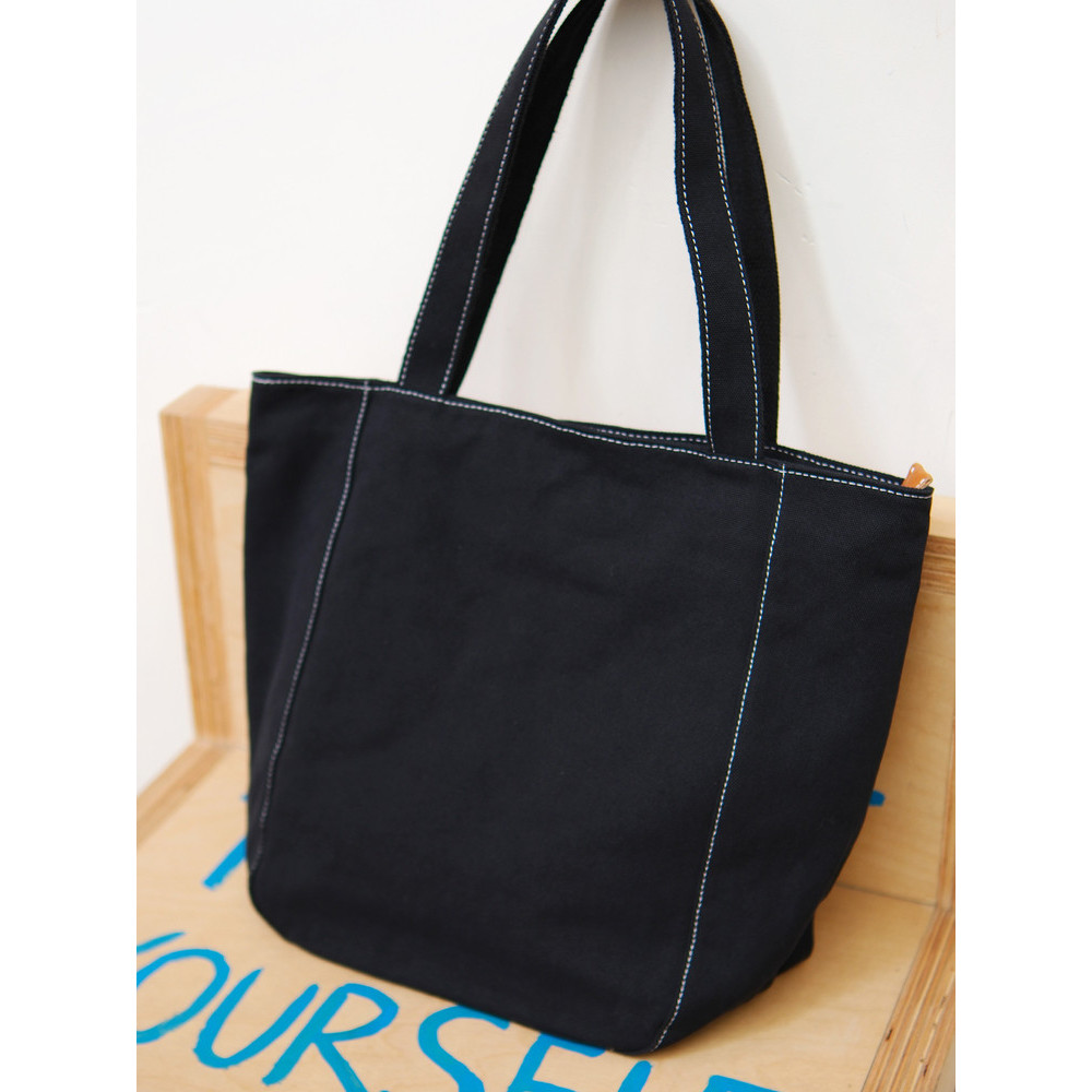 Sobag japonês grande capacidade ulzzang saco feminino versão coreana Retro zíper bolsa de lona feminino preto ombro saco