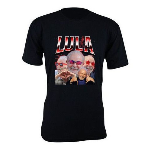 Camiseta camisa estampa LULA TA ON PT basica unissex manga curta
