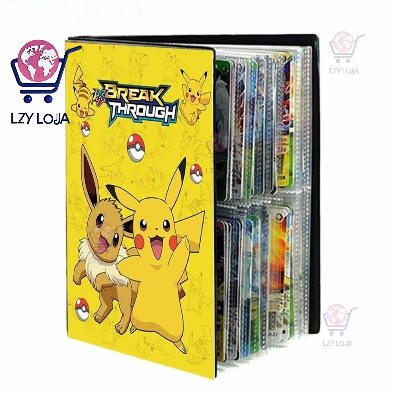 QUINTON Pokemon Cartões Álbum Presente Do Miúdo 240 Pçs De Fotos Display Pasta VMAX GX EX Anime Coleção Macarrão WJQG