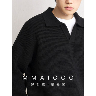 Momaike Seagull Collar Malhas Masculinas Estilo Dinheiro Antigo polo Lapela Suéter Masculino Camisa de Fundo Engrossado 
