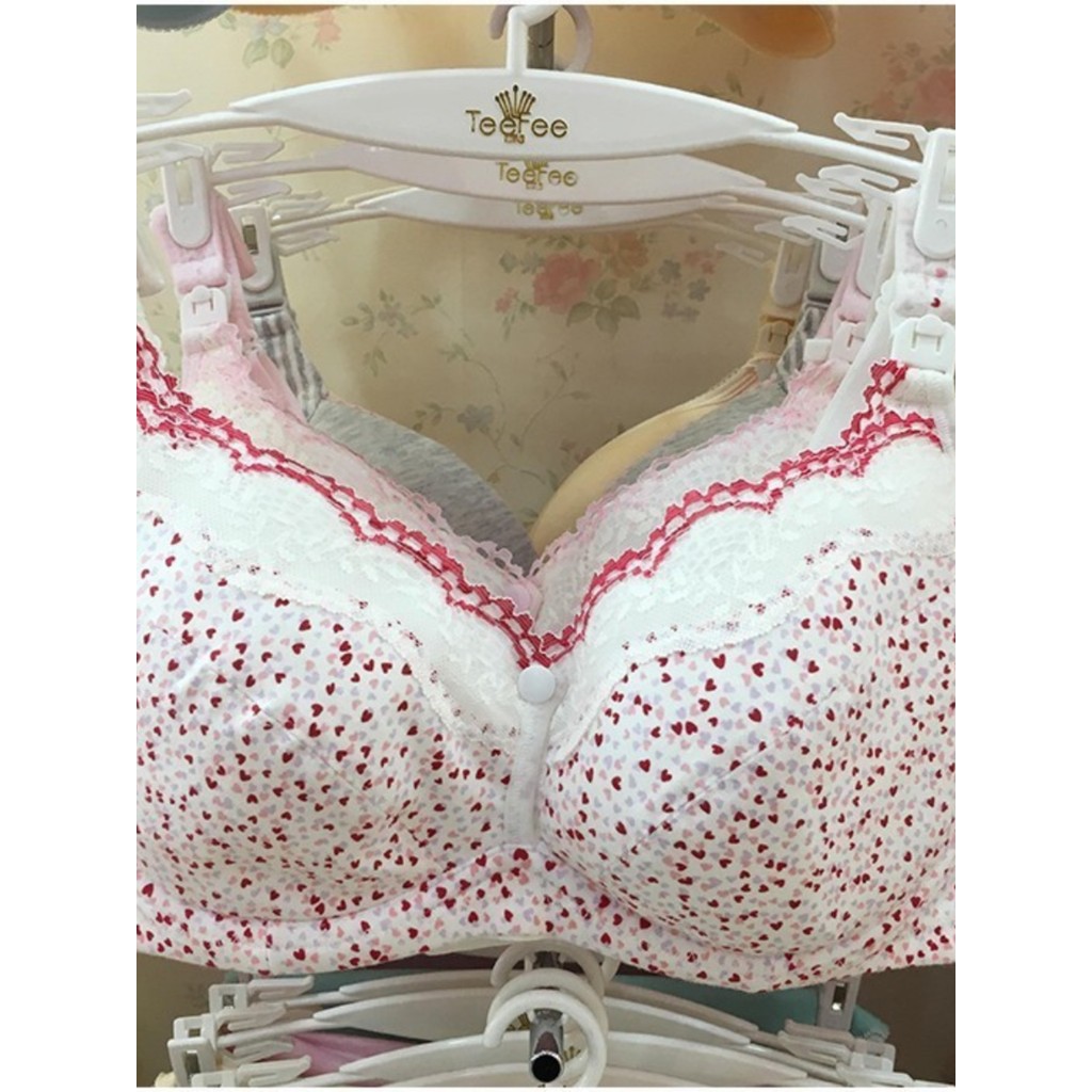 Roupa interior para maternidade 90B com anel de aço fivela frontal copo grande sutiã de maternidade sutiã de enfermagem