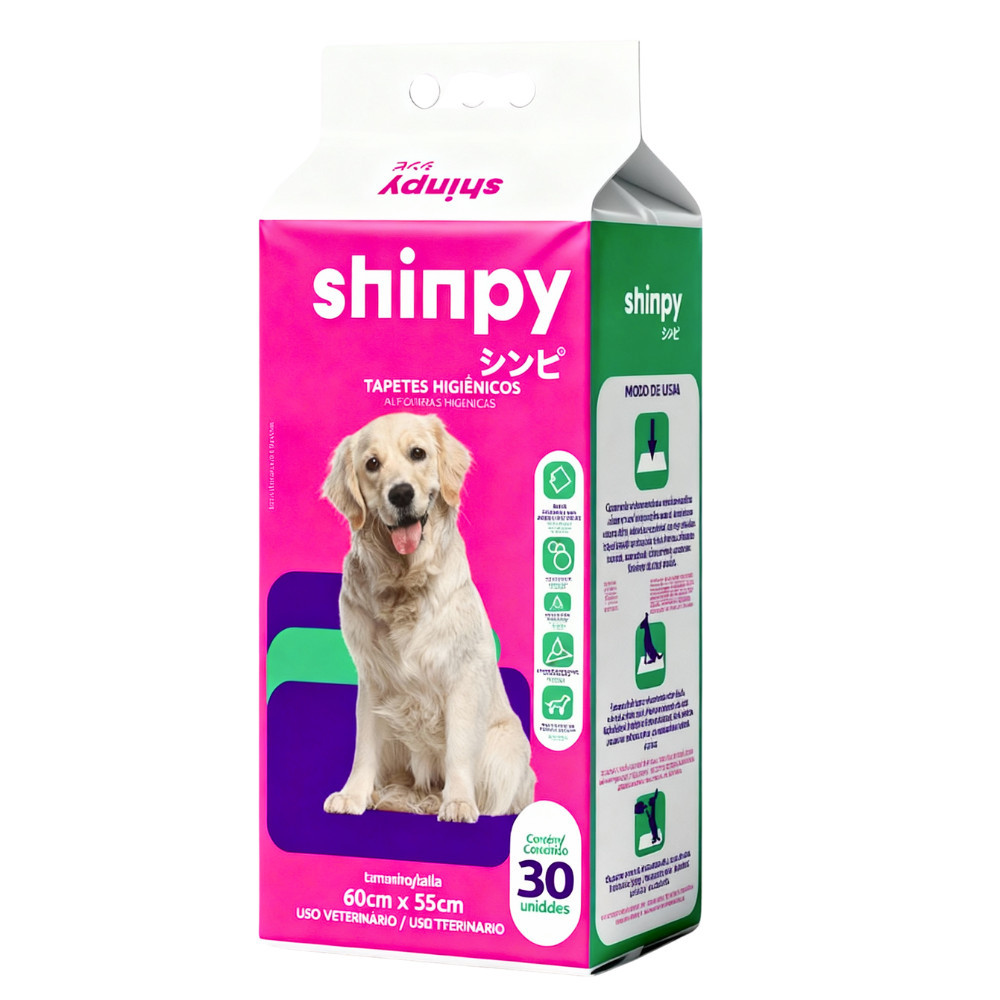 Tapete Higiênico para cães  SHINPY 55X60 C/30UNID