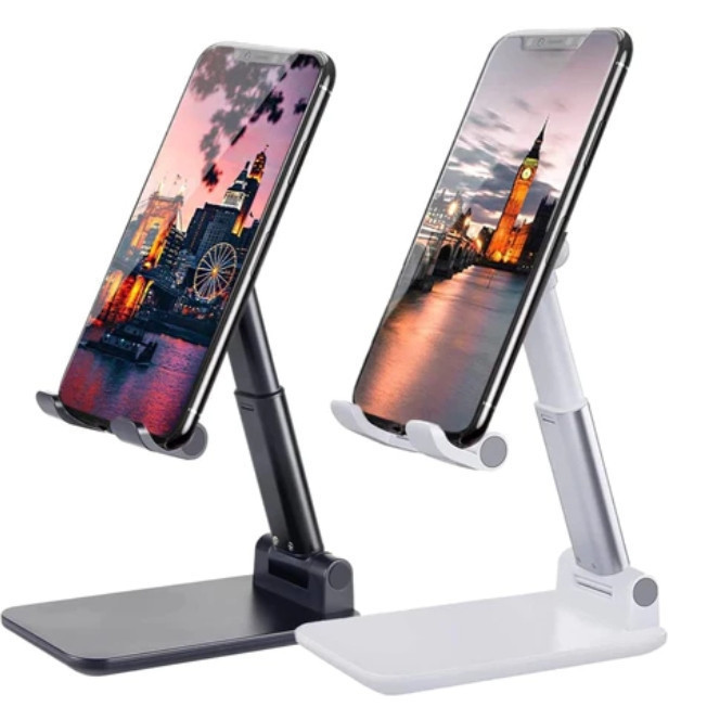 Kit 30 Suporte Para Celular e Tablet Dobrável Portátil Ajustável Apoio Mesa