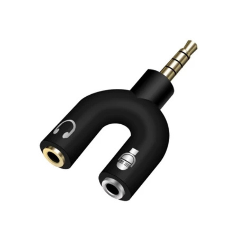 Adaptador Splitter Para Fone Microfone P3 e P2 Fone Headset Gamer Pc Ps4 Xbox EC10255