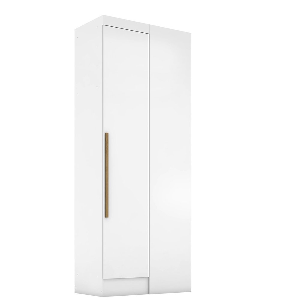 Módulo para Guarda-roupa Smart Canto 1 Porta Espresso Móveis Branco