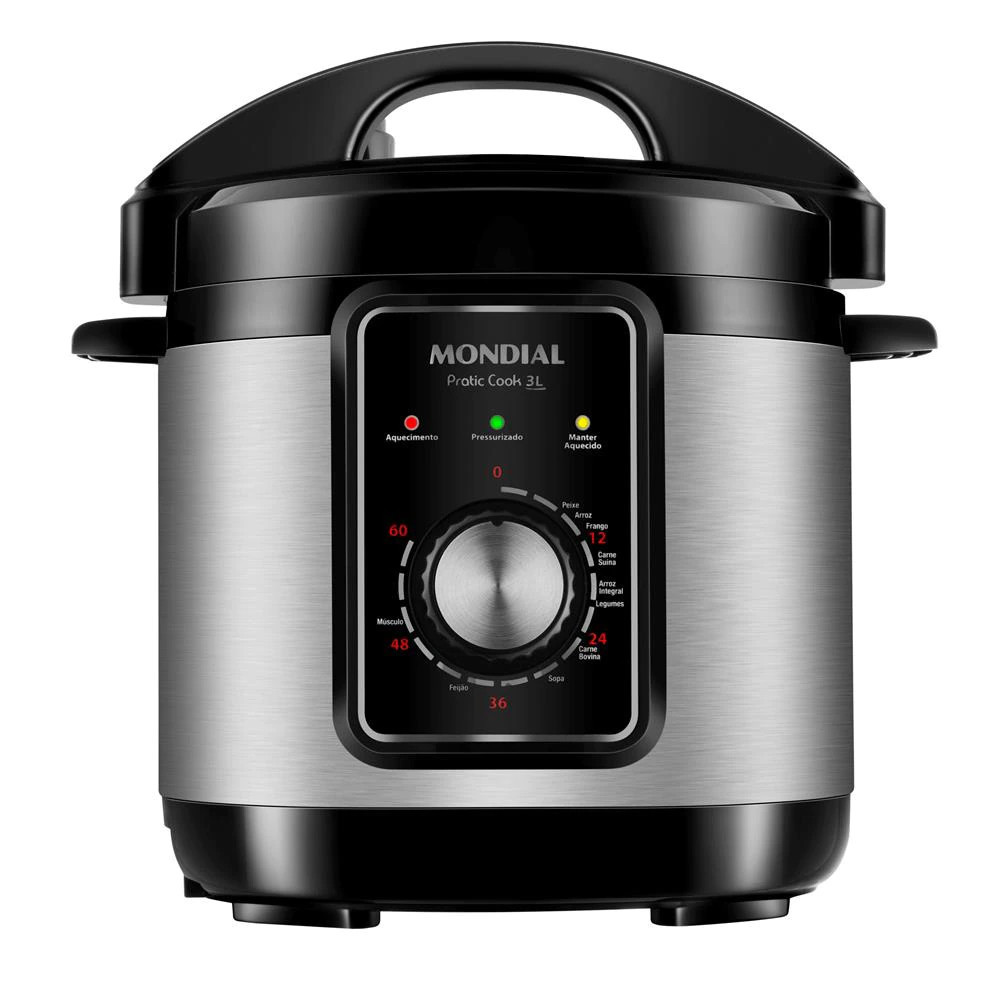 Panela Eltrica de Presso Mondial PE-47 Pratic Cook 3L - Inox