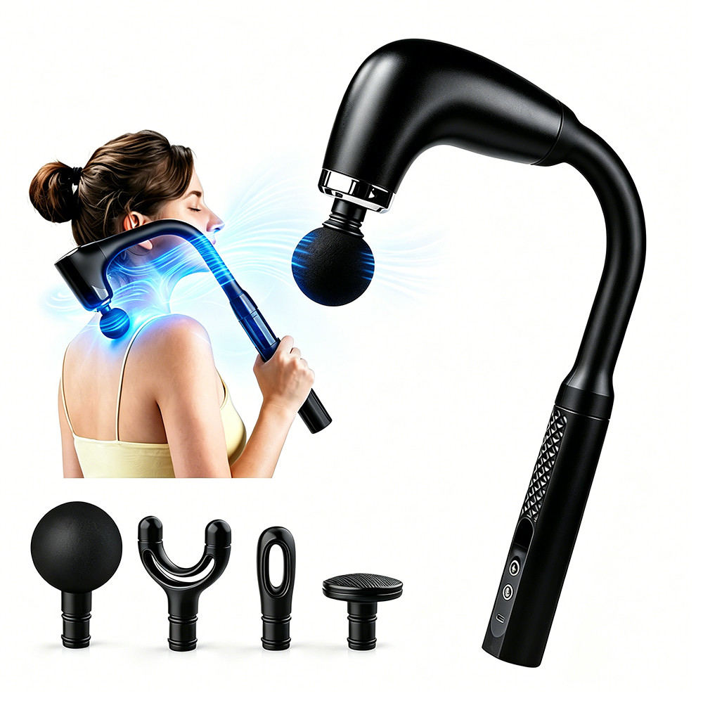 💆♀️♂️ Pistola De Massagem Miofascial | 9 Modos 1200mAh USB-C Silenciosa Fisioterapia Recuperação Muscular