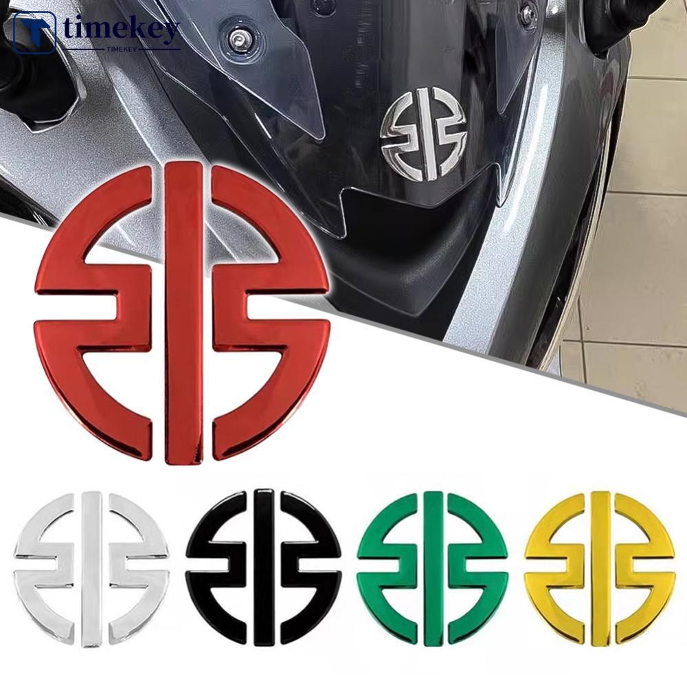 TIMEKEY 2 Peças Adesivos De Motocicleta 3D Decalques De Carenagem Emblema Logotipos De Tanque Para Kawasaki NINJA H2R Z1