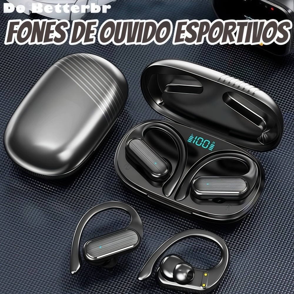 A520 Fones De Ouvido Controle Toque Bluetooth 5.3 HiFI Estéreo À Prova Dwireless Água TWS Fone Esportes Sem Fio Co