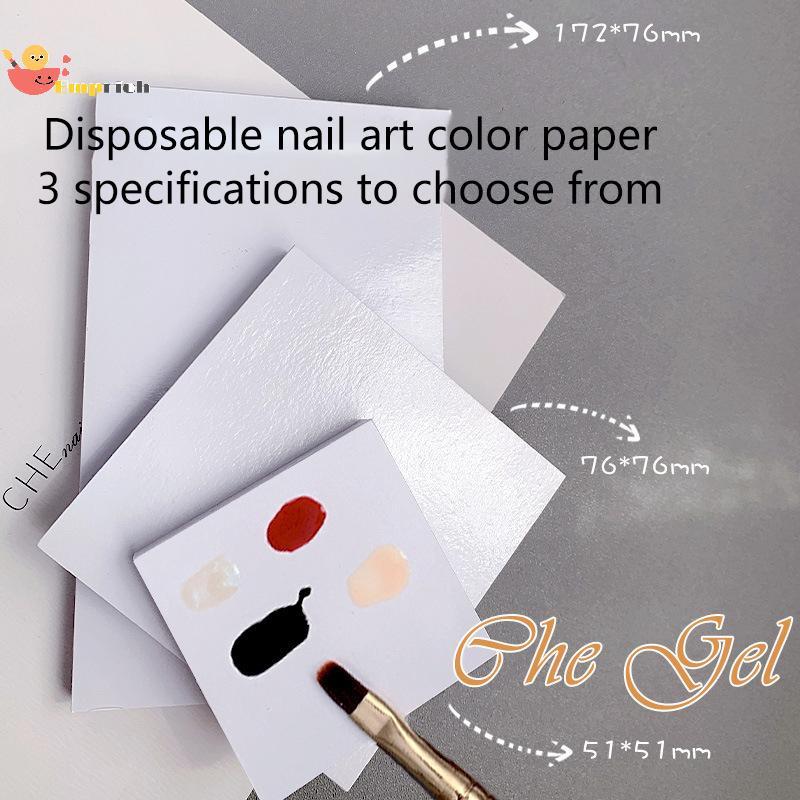 EMCH > 50 Peças De Papel De Cola Descartável Para Tingimento , Paletas De Tonificação De Unhas Rasgáveis , Bandeja De Mi