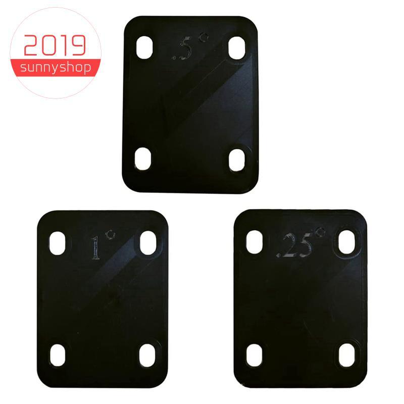 [Bestseller S] 3 Unidades De Calços De Pescoço De Guitarra 0.25 ° , 0.5 E 1 Junta De Grau Para Acessórios De Peças De Re