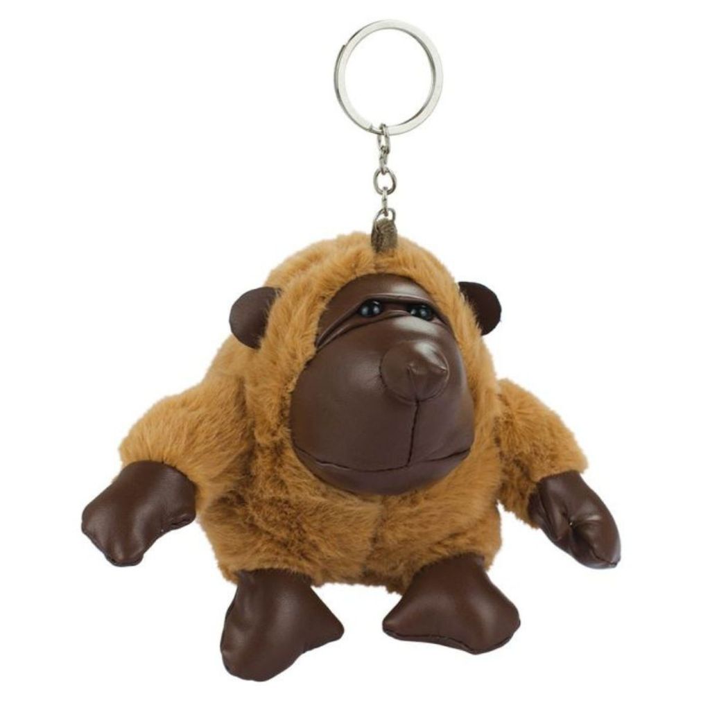 Chaveiro Gorila Macaco Marrom 11cm - Pelúcia