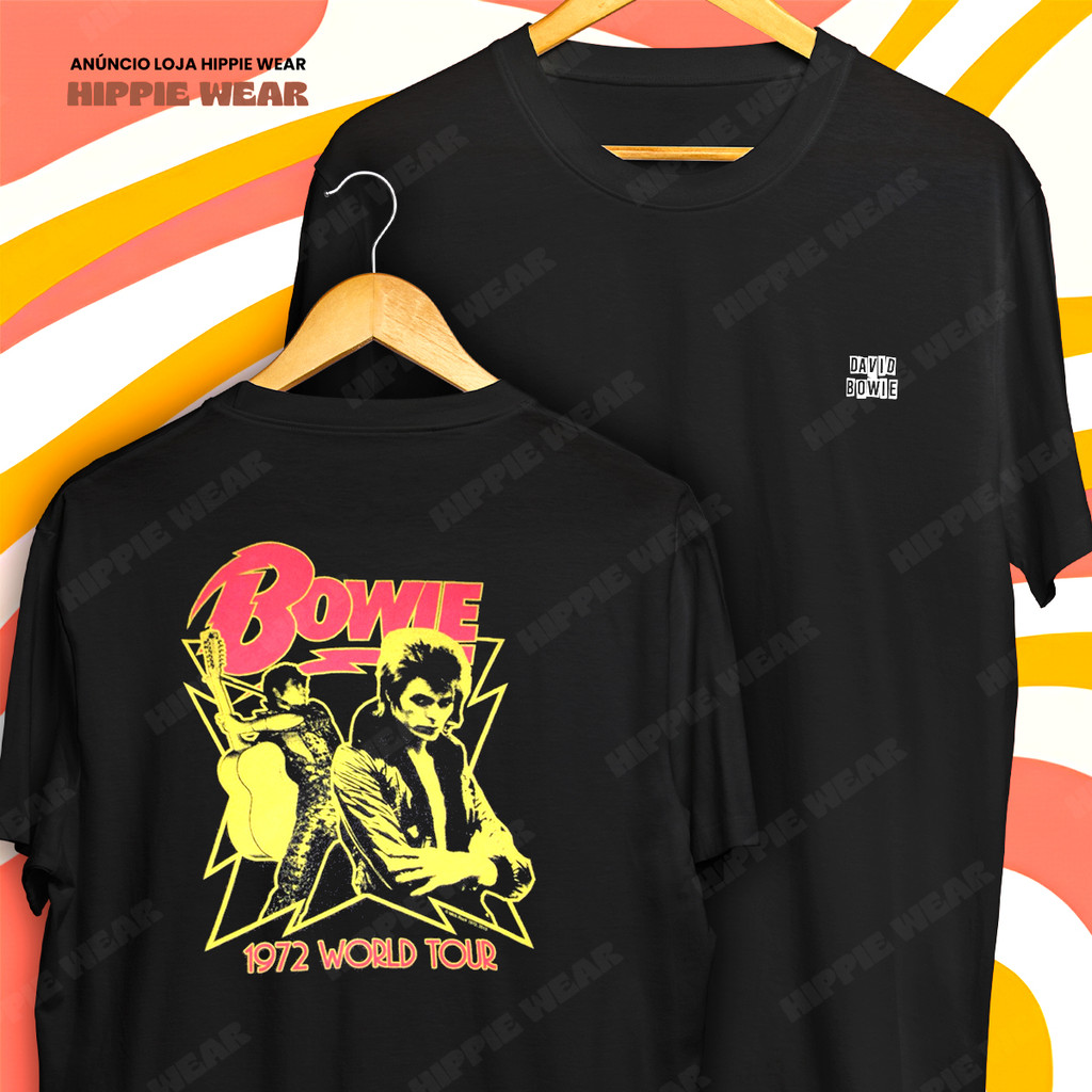 Camiseta David Bowie Black Star Rock Alternativo Cult Blusa Camisa 100% Algodão