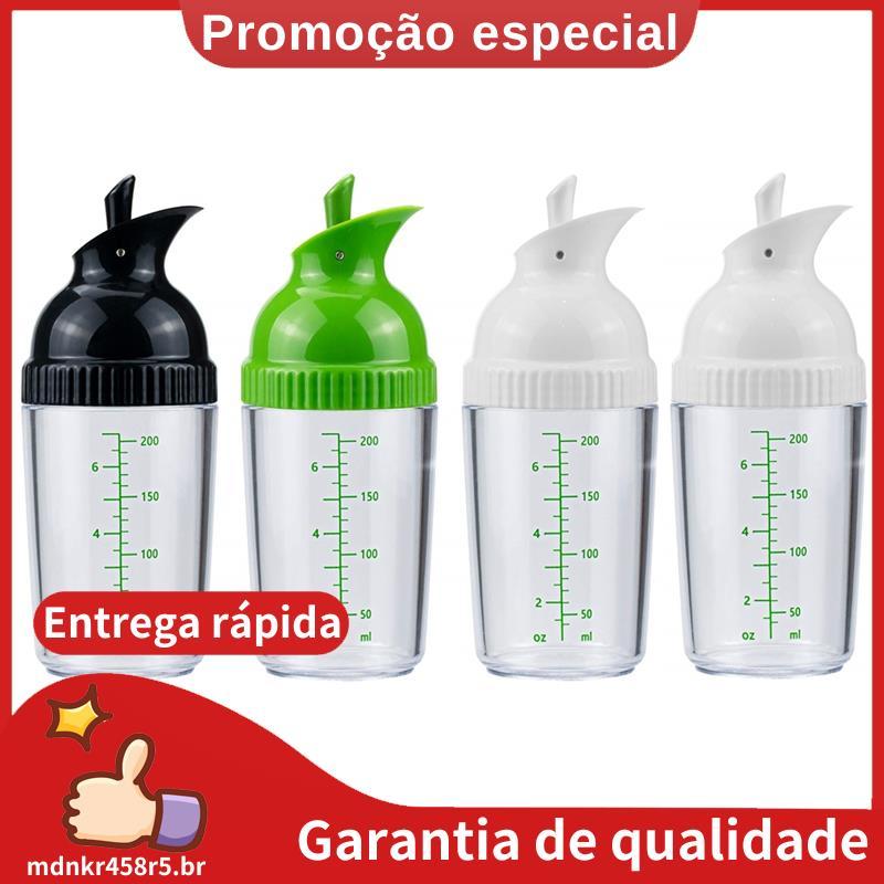Coqueteleira Para Salada Com 4 Unidades , Garrafas Agitadoras Molhos De 7 Onças , Preto E Branco Verde . mdnkr458r5br