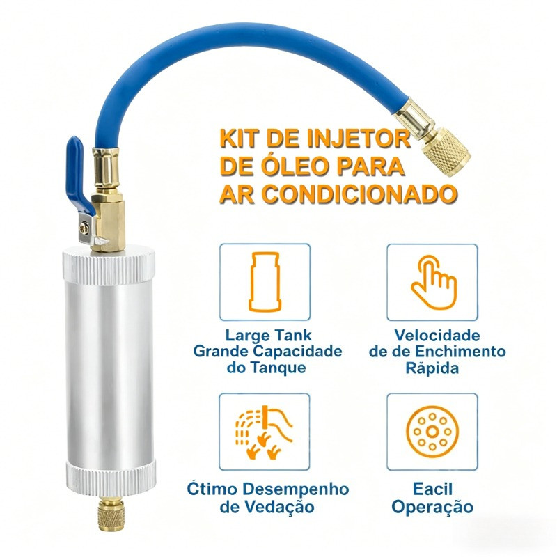 Injeção De Tintura Ar Condicionado Óleo De Carro R12 R134A R22 2 onças Tubo De Enchimento De Líquido Refrigerante Puro