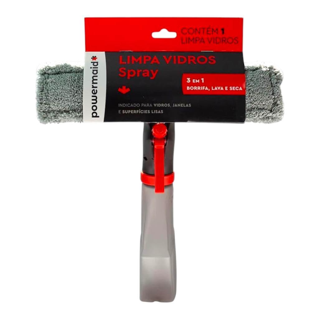 Rodo Limpa Vidro Mop 3 Em 1 Spray Reservatório 240ml Limpeza