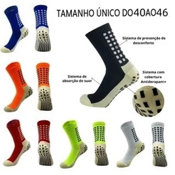 KIT3pares de meias de futebol de alta qualidade, em algodão, antiderrapantes, meias esportivas profissionais.