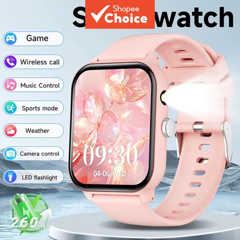 Novo Relógio Inteligente New Game 1.83'' Chamada Bluetooth Modo Esportivo Controle de Música/Câmera Lanterna LED