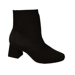 Bota Feminina Cano Médio Knit Salto Médio Bebece Original