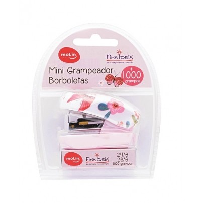 Grampeador Molin Mini Borboleta Base de 6 cm - 30965