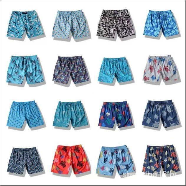 Bermuda Masculina Shorts De Surf Sea Turtle Design Praia Com Forro Interno De Secagem Rápida Para Uma Fantástica Calça D