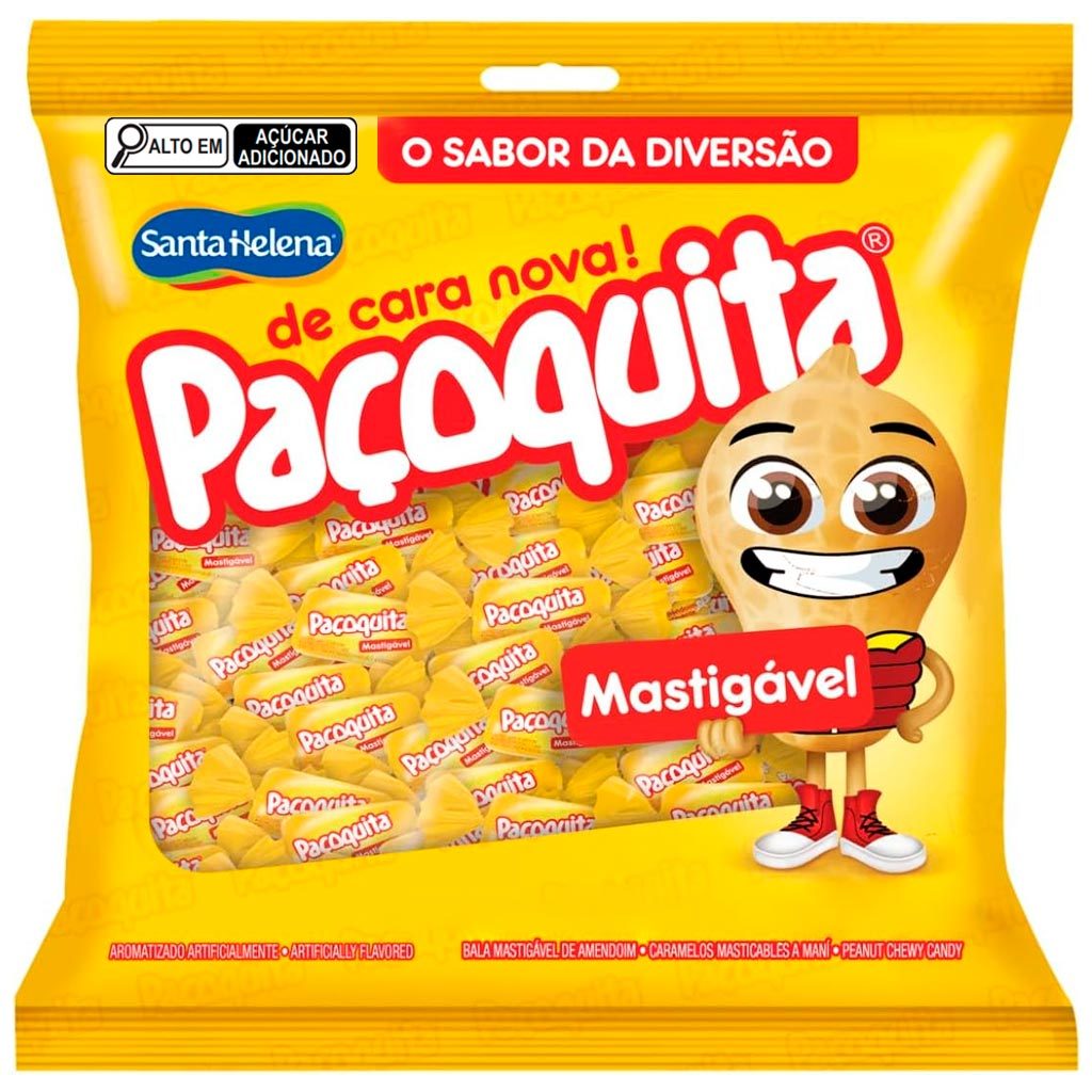 Bala Mastigável Paçoquita 500g - Santa Helena