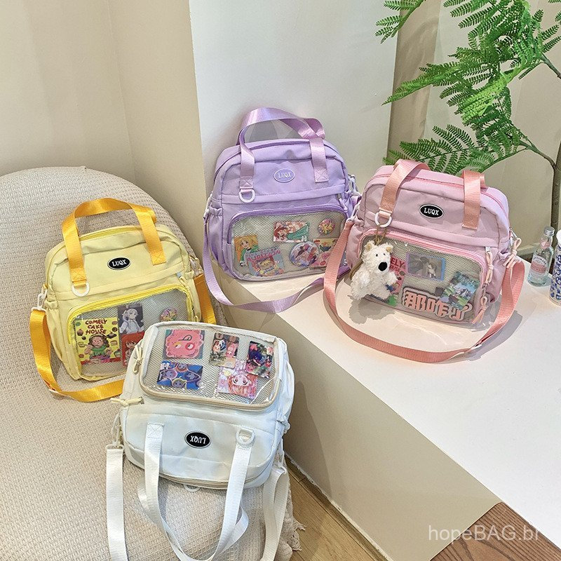 Bolsa Ita Feminina de Grande Capacidade 20254, Nova Bolsa de Mão Estilo Coreano, Elegante e Charmosa, Bolsa de Ombro, Bo