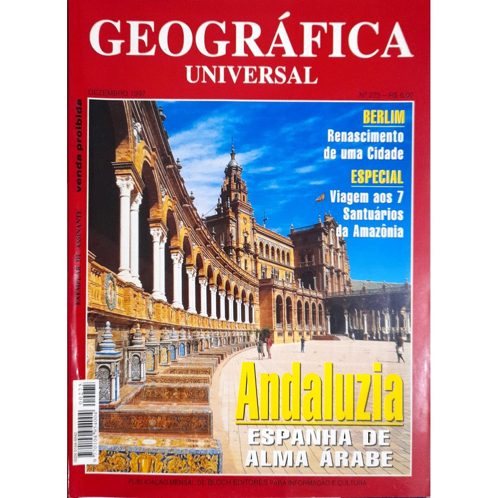 Revista Geográfica Universal nº 275 Dezembro 1997 Andaluzia de Bloch 7992601