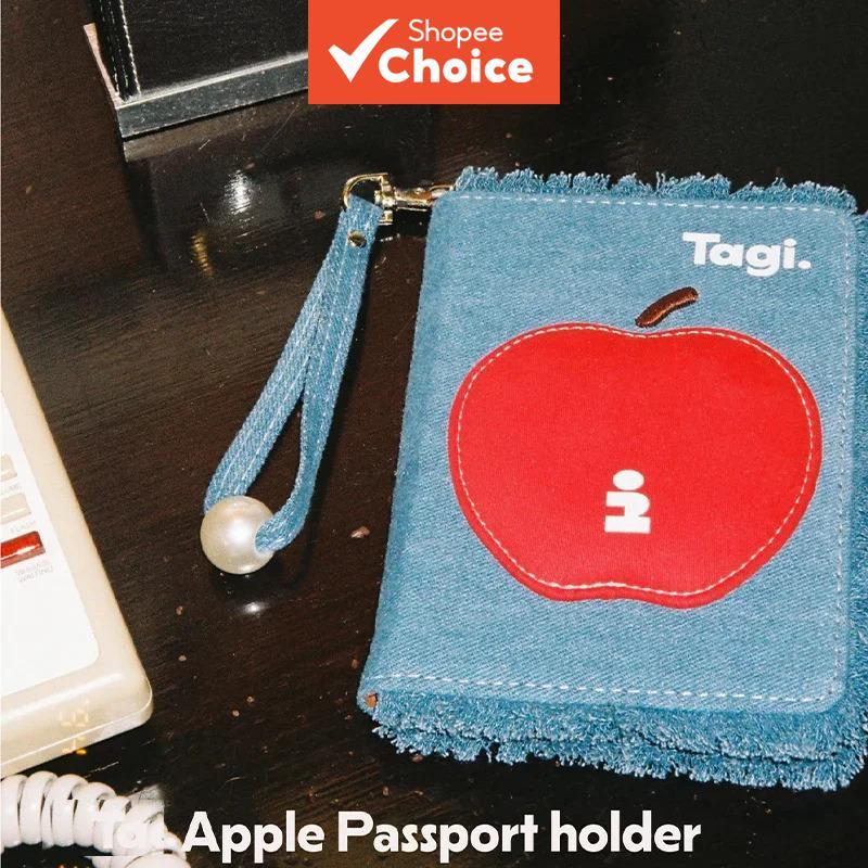 Adorável Ping Ping An Porta-passaporte de pérola com borla estilo cowboy, bolsa de armazenamento, presente, pacote de