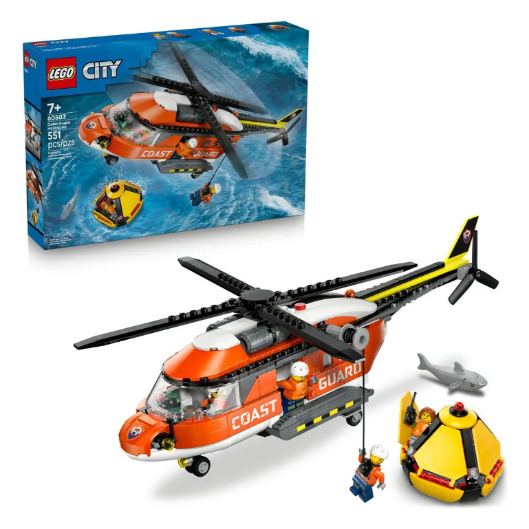 Lego City Helicóptero Da Guarda Costeira - 60503
