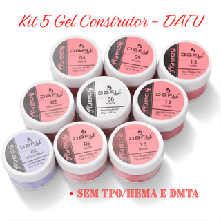kit Com 5 Géis Construtor Dafu 15g - Com Anvisa em Oferta na Shopee